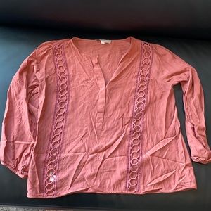 Long sleeve top - size medium